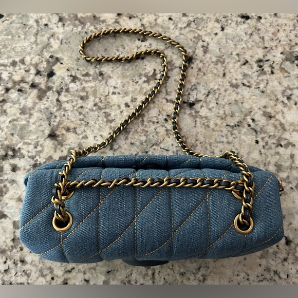 Coach Blue Quilted Crossbody Bag - Picture 6 of 12